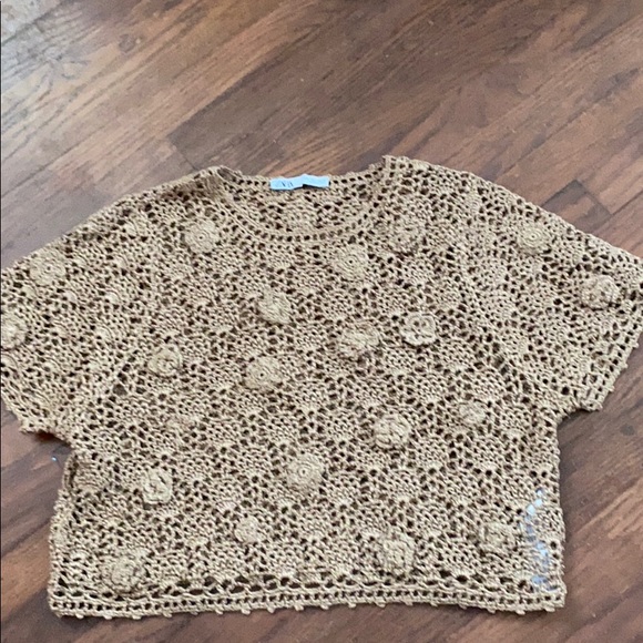 Zara Tops - Zara lace crop top